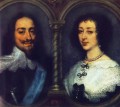 イングランドのチャールズ 1 世とフランスのヘンリエッタ バロックの宮廷画家アンソニー ヴァン ダイク
